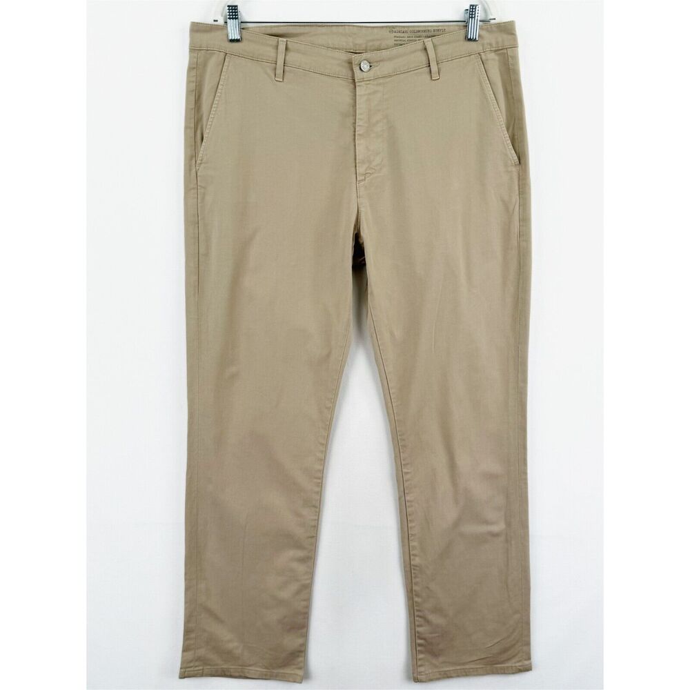 AG Adriano Goldschmied Pants Mens 36x30‎ Beige Standard Issue Khaki Preppy Twill